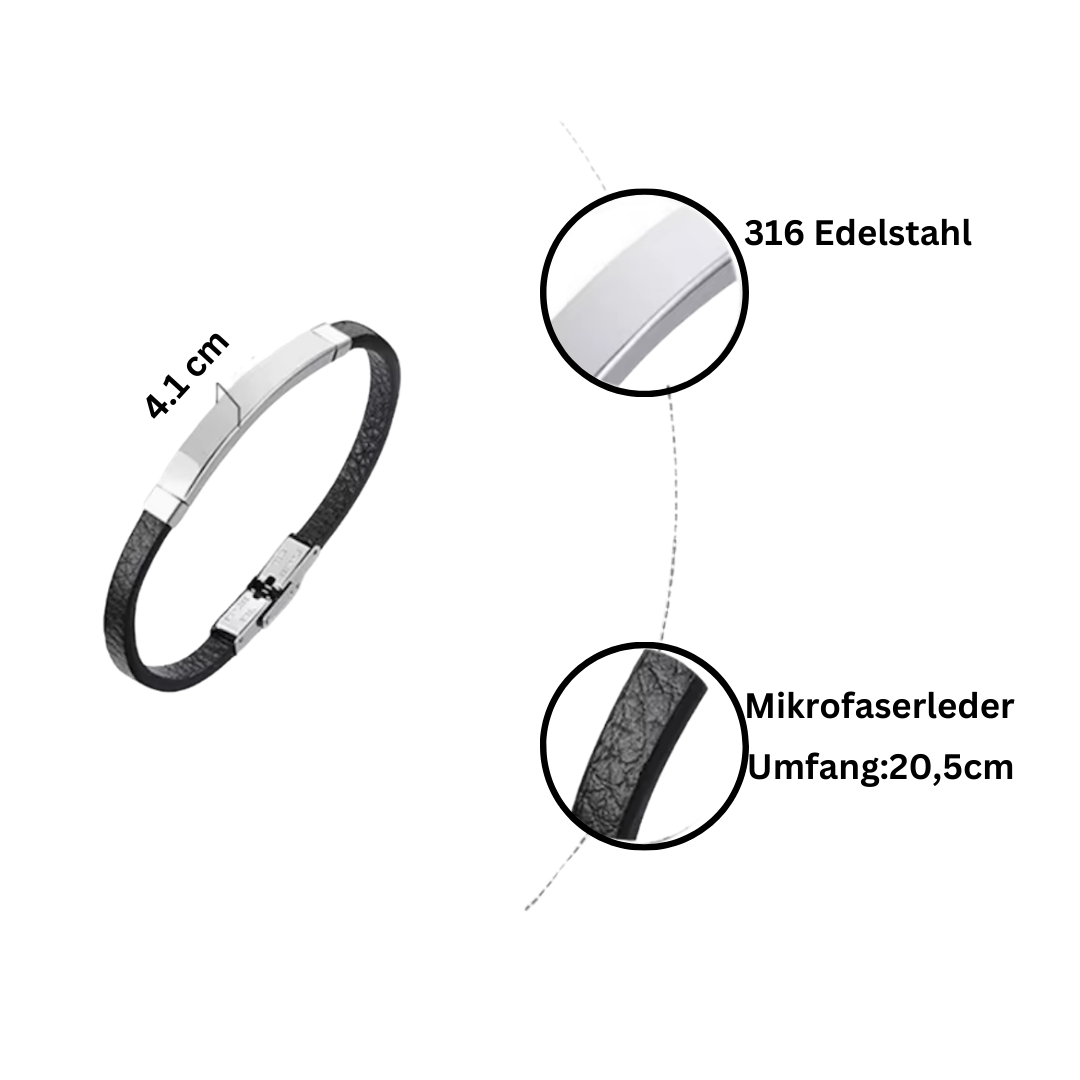 Lederarmband mit Gravur